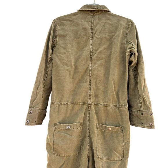 We The Free Free People Women's Cargo Zip Utility Jumpsuit in Green Size XS - Picture 3 of 11